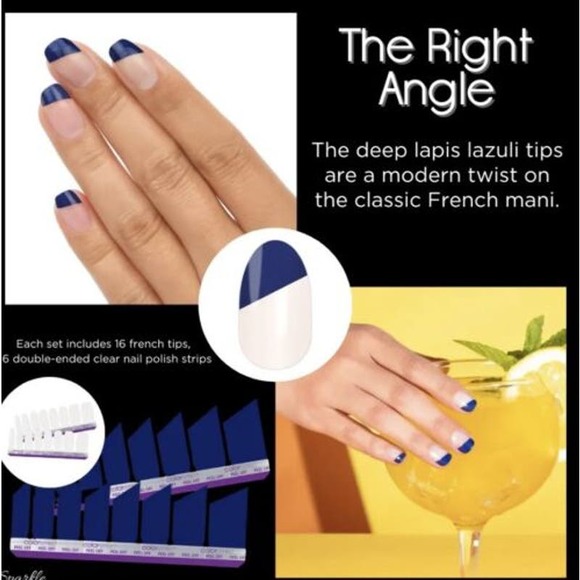 3 for $30 NWT Retired Color Street "The Right Angle" Nail Polish Strips - Picture 1 of 13